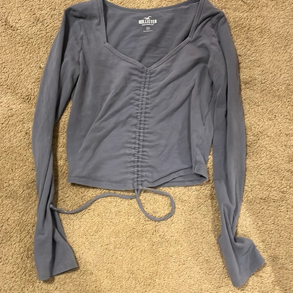 Hollister Blueish-Gray Crop Top - Picture 1 of 1